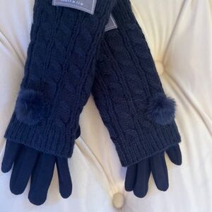UGG GLOVES WINTER MIDNIGHT BLUE NWT